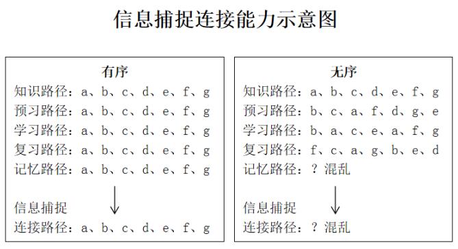 有秩序的固定的线索可以帮助建立信息之间一种导向性的连接能力，大脑会以某种熟悉的思维通路去连接信息。