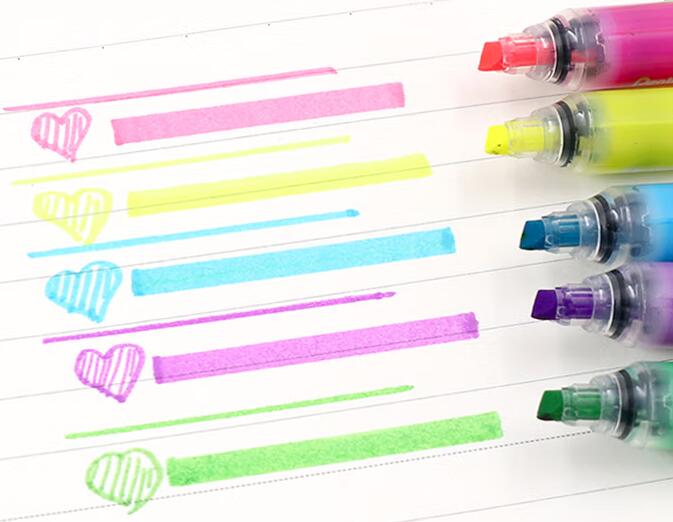 多种颜色的荧光笔