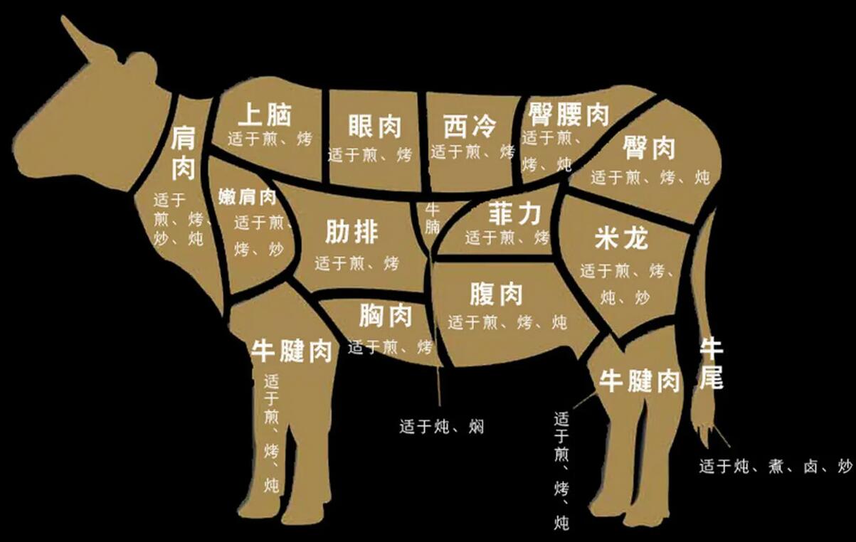 牛肉分布图